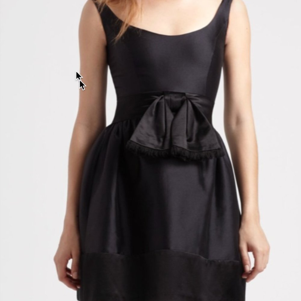 Milly New York Dominique Black Bow Dress LBD